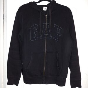 GAP Kids Black Zip-Up Hoodie